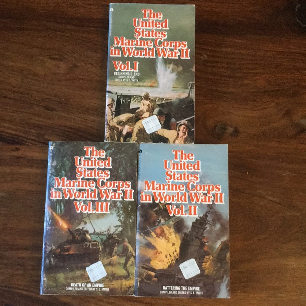 3 The United States Marine Corps in World War II Volumes I-III Paperback Set